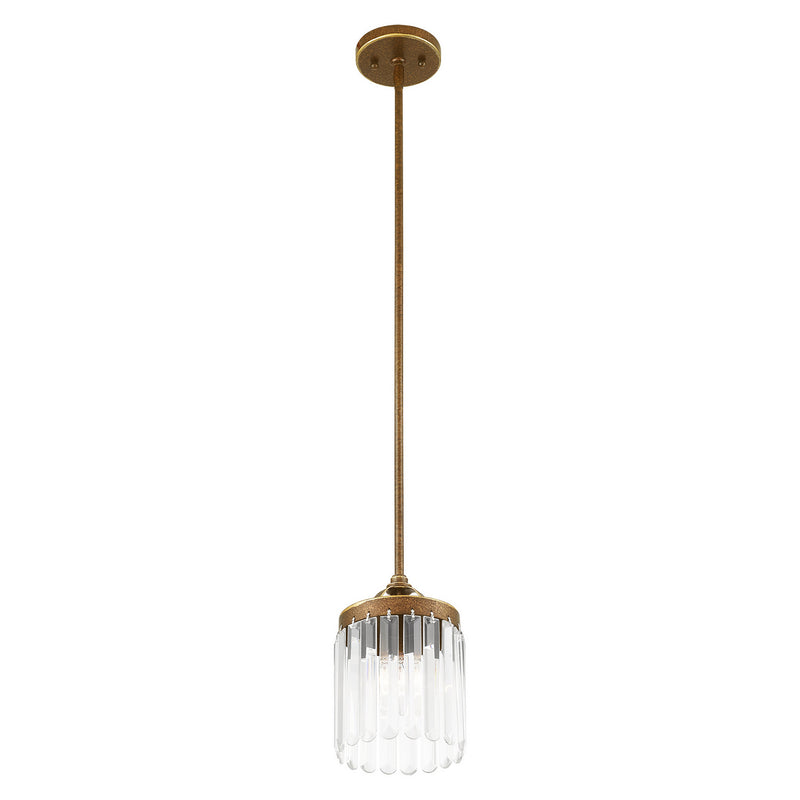 Livex Lighting 50530-64 One Light Mini Pendant, Hand Applied Palacial Bronze