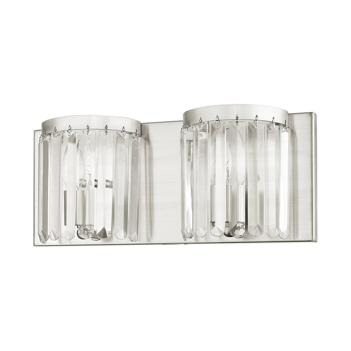 Livex Lighting 50532-91 Two Light Bath Vanity, Brushed Nickel