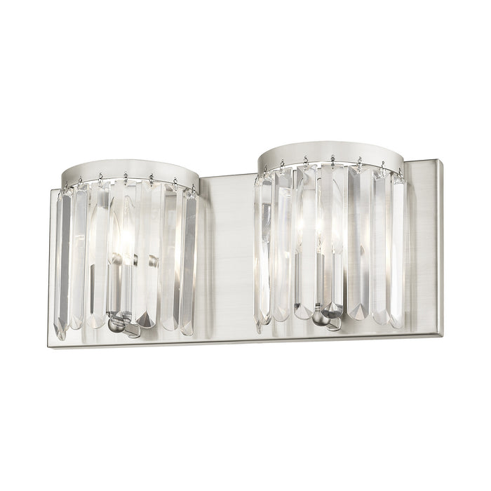 Livex Lighting 50532-91 Two Light Bath Vanity, Brushed Nickel
