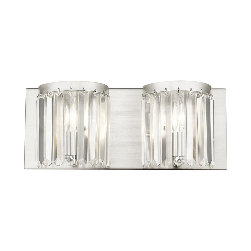 Livex Lighting 50532-91 Two Light Bath Vanity, Brushed Nickel