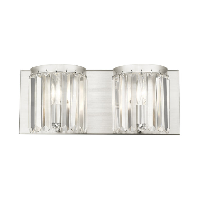 Livex Lighting 50532-91 Two Light Bath Vanity, Brushed Nickel