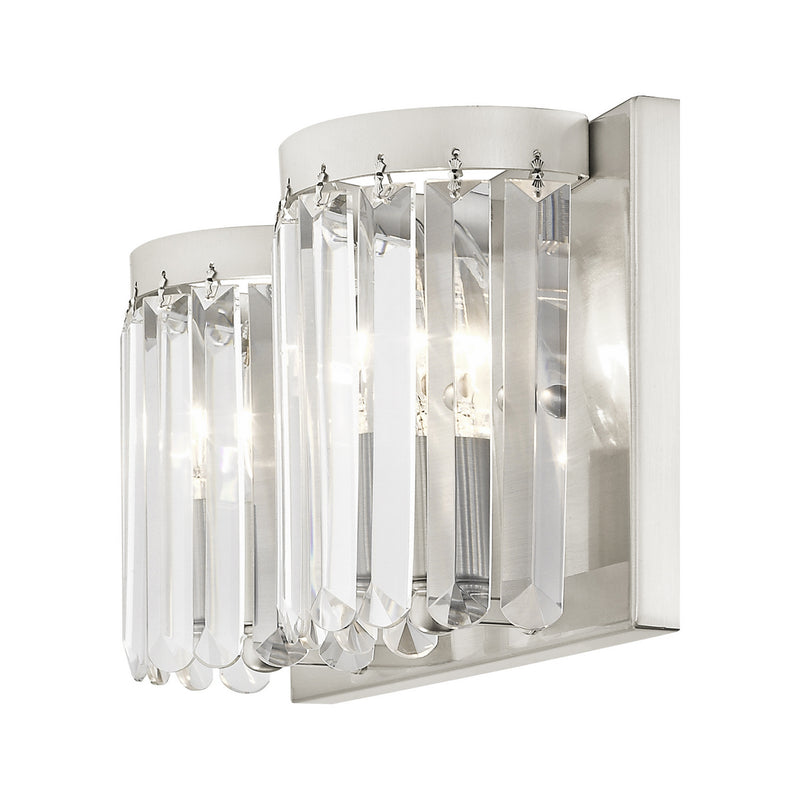 Livex Lighting 50532-91 Two Light Bath Vanity, Brushed Nickel