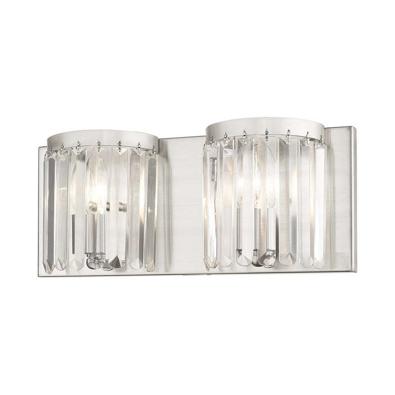 Livex Lighting 50532-91 Two Light Bath Vanity, Brushed Nickel