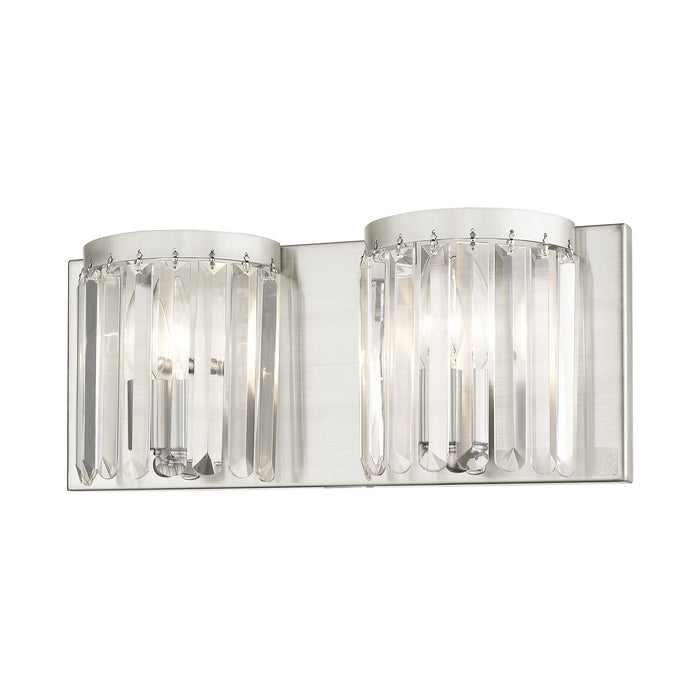 Livex Lighting 50532-91 Two Light Bath Vanity, Brushed Nickel