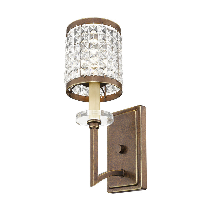 Livex Lighting 50561-64 One Light Wall Sconce, Hand Applied Palacial Bronze