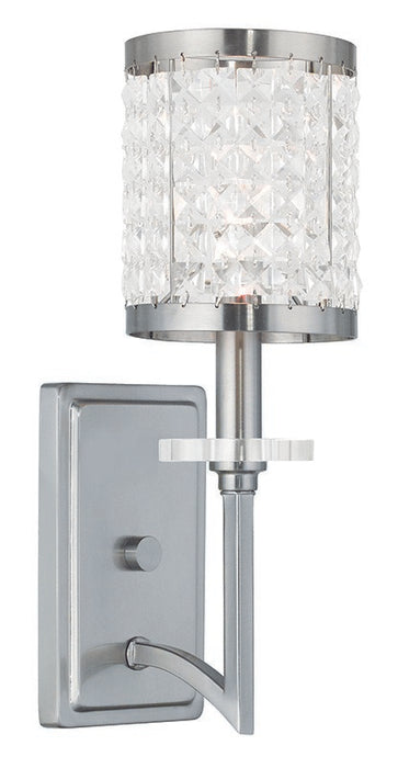 Livex Lighting 50561-91 One Light Wall Sconce, Brushed Nickel