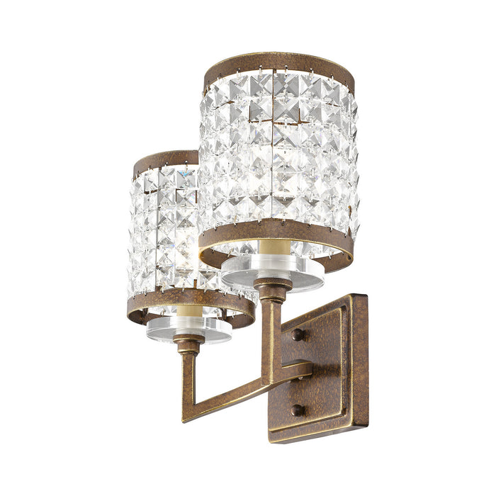 Livex Lighting 50562-64 Two Light Bath Vanity, Hand Applied Palacial Bronze