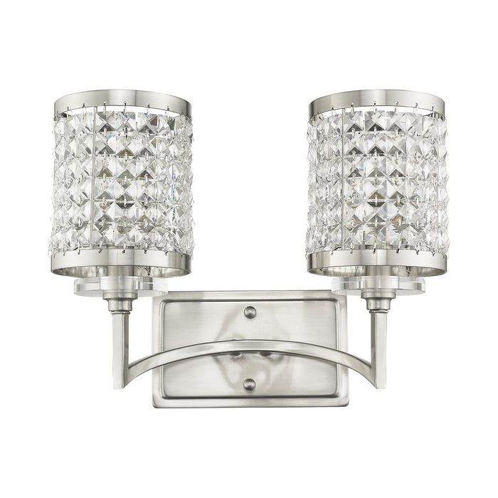 Livex Lighting 50562-91 Two Light Bath Vanity, Brushed Nickel