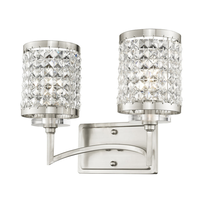 Livex Lighting 50562-91 Two Light Bath Vanity, Brushed Nickel