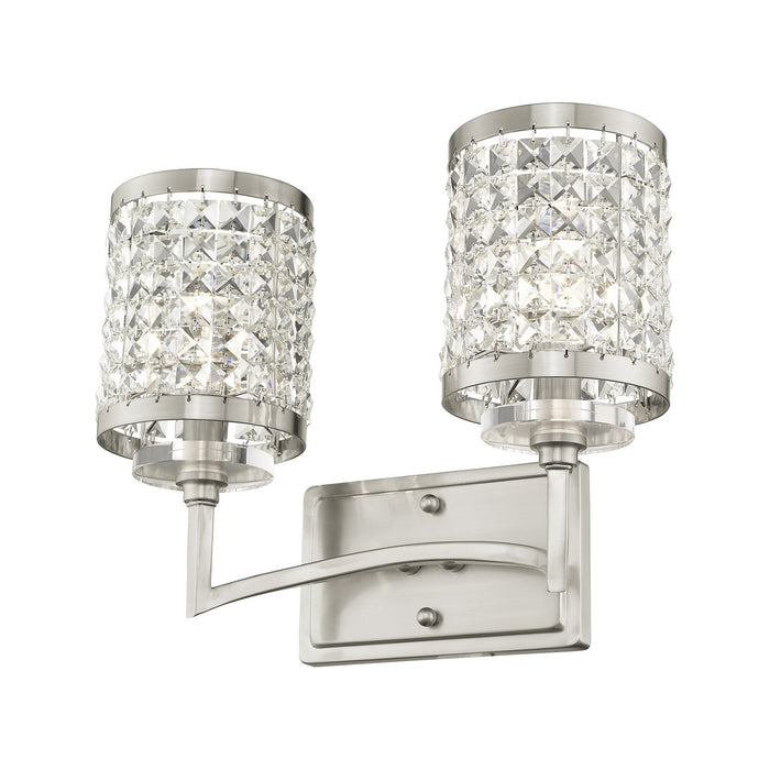 Livex Lighting 50562-91 Two Light Bath Vanity, Brushed Nickel