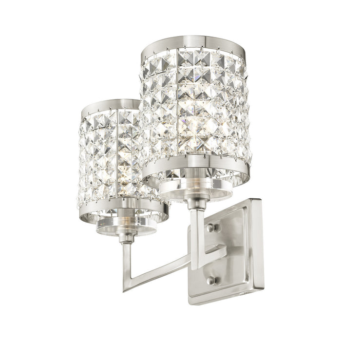 Livex Lighting 50562-91 Two Light Bath Vanity, Brushed Nickel