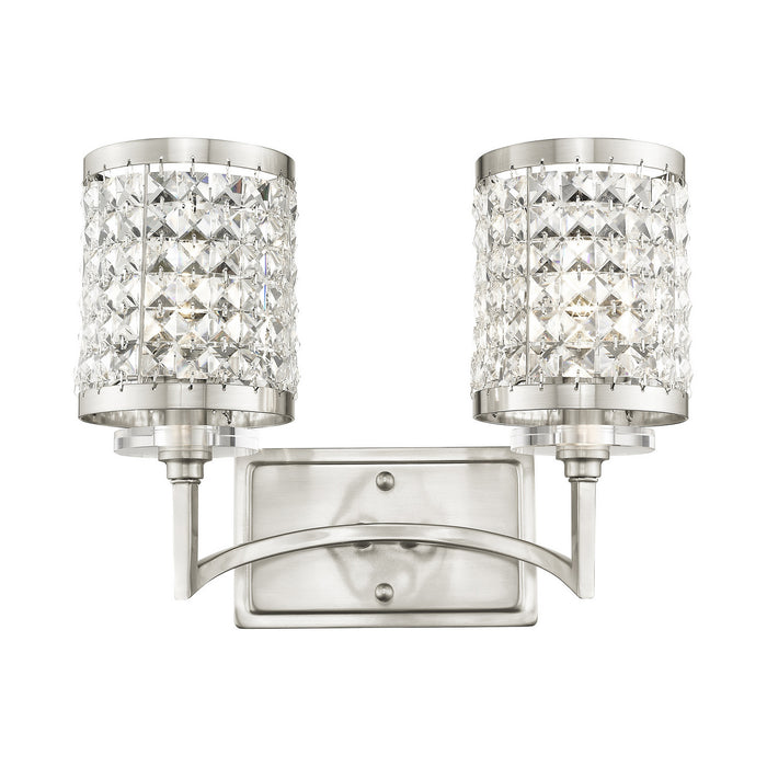 Livex Lighting 50562-91 Two Light Bath Vanity, Brushed Nickel