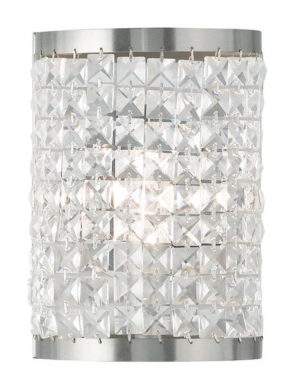 Livex Lighting 50571-91 One Light Wall Sconce, Brushed Nickel