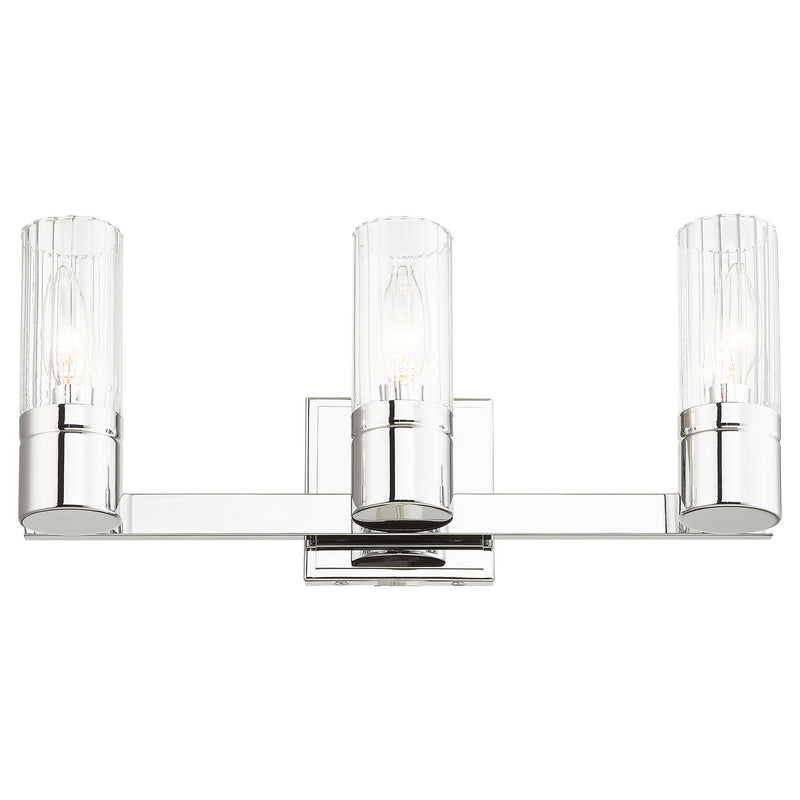 Livex Lighting 50683-05 Three Light Bath Vanity, Polished Chrome