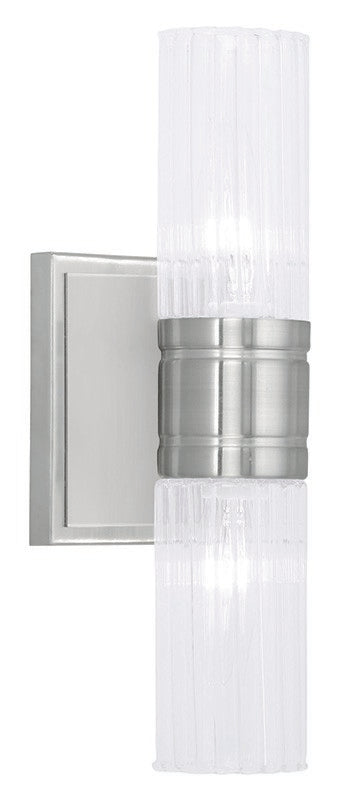 Livex Lighting 50692-91 Two Light Bath Vanity, Brushed Nickel