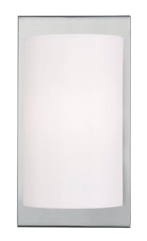Livex Lighting 50860-91 One Light Wall Sconce, Brushed Nickel