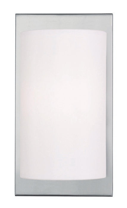 Livex Lighting 50860-91 One Light Wall Sconce, Brushed Nickel