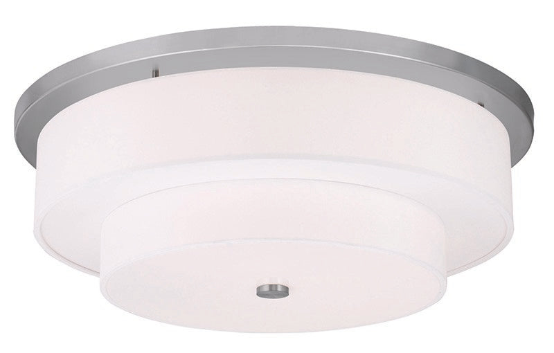 Livex Lighting 50867-91 Five Light Ceiling Mount, Brushed Nickel