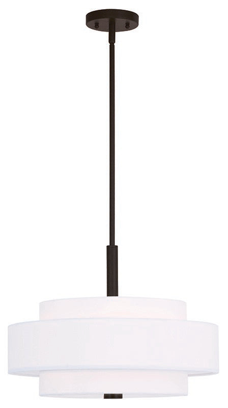 Livex Lighting 50874-07 Four Light Pendant, Bronze
