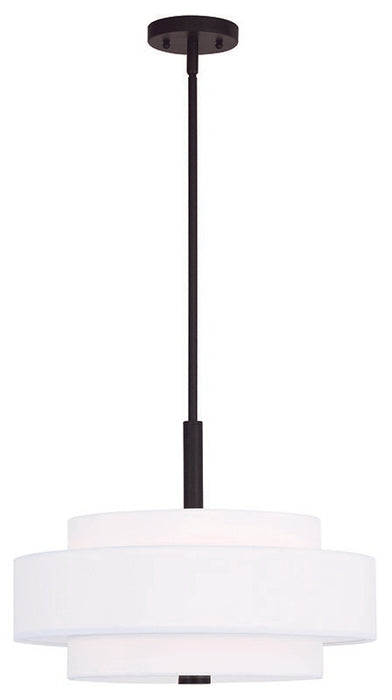 Livex Lighting 50874-07 Four Light Pendant, Bronze