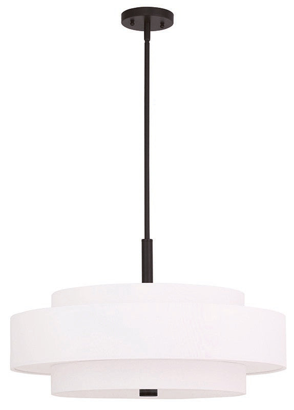 Livex Lighting 50875-07 Five Light Pendant, Bronze