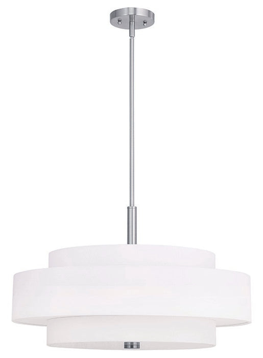 Livex Lighting 50875-91 Five Light Pendant, Brushed Nickel