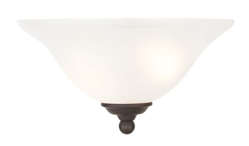 Livex Lighting 6120-07 One Light Wall Sconce, Bronze