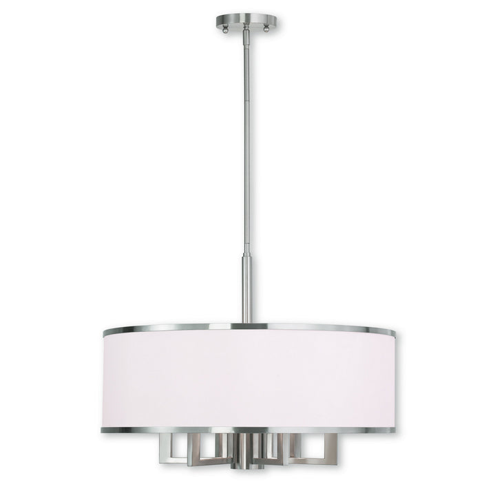 Livex Lighting 62616-91 Seven Light Chandelier, Brushed Nickel