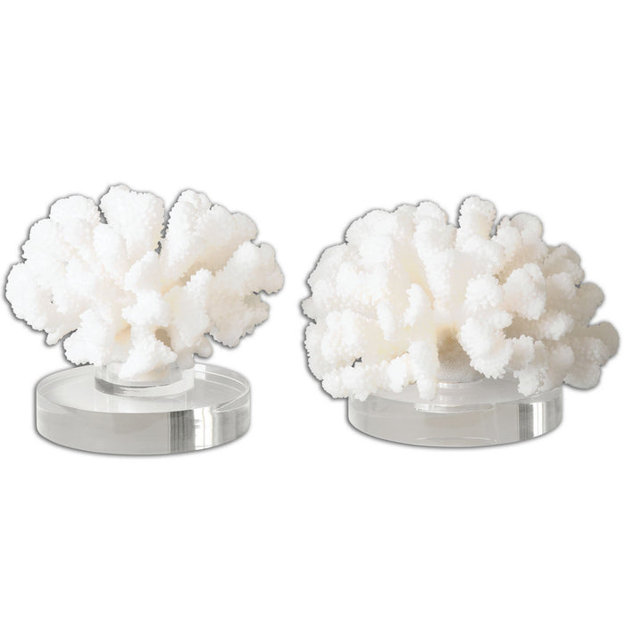 Uttermost 19910 Sculpture, Set/2, Textured Cream