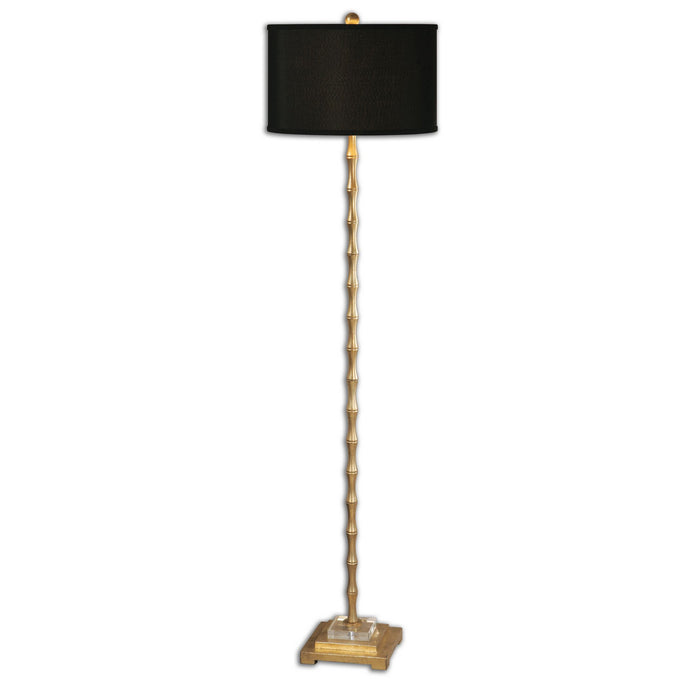 Uttermost 28598-1 One Light Floor Lamp, Antiqued Gold Leaf