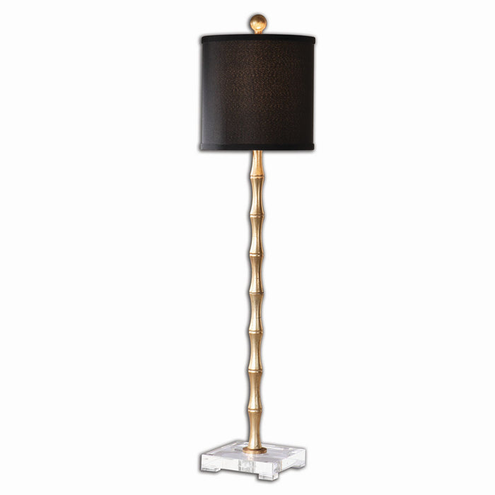 Uttermost 29585-1 One Light Buffet Lamp, Antiqued Gold Leaf