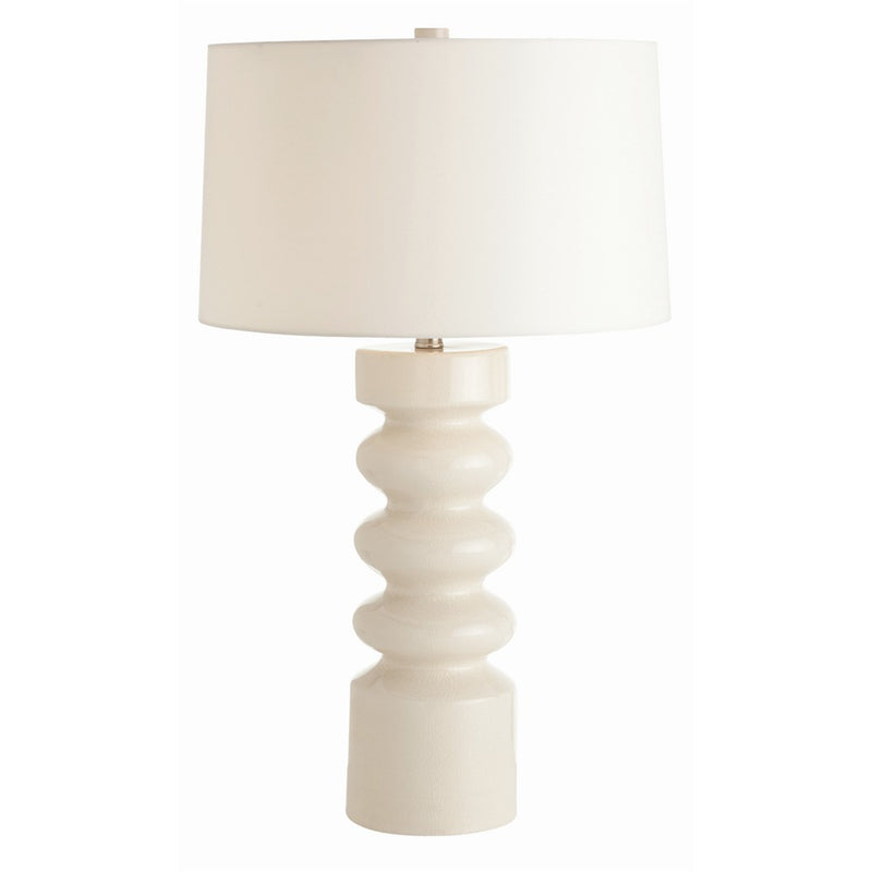 Arteriors 17540-667 One Light Table Lamp, White Crackle