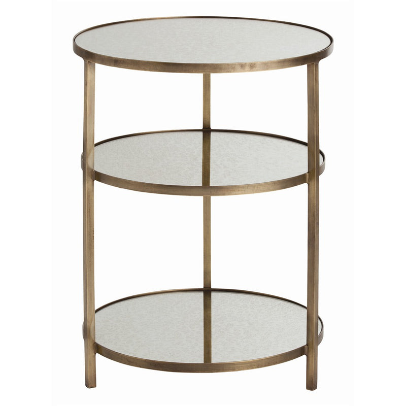 Arteriors 2032 End Table, Antique Brass
