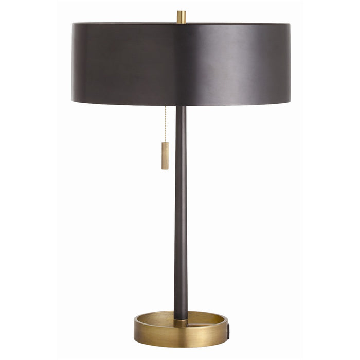 Arteriors 49675 Two Light Table Lamp, Black