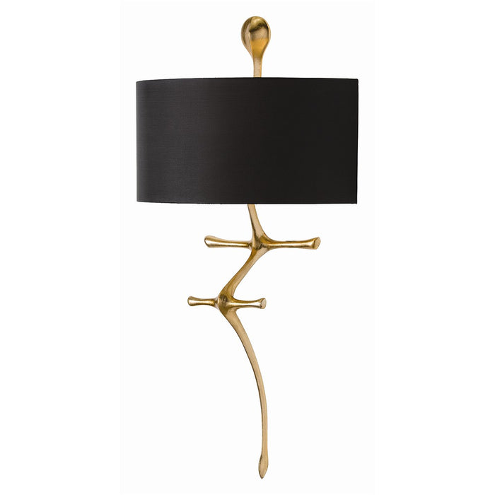 Arteriors 49992 One Light Wall Sconce, Gold Leaf
