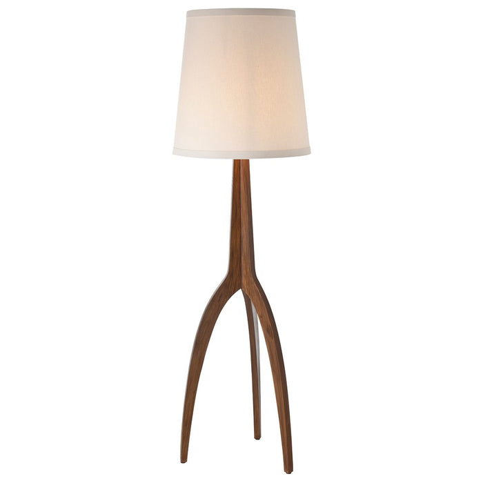 Arteriors 76492-333 One Light Floor Lamp, Walnut