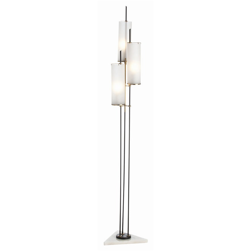 Arteriors 79661 Three Light Torchiere, Black