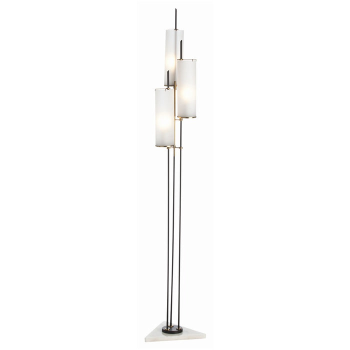 Arteriors 79661 Three Light Torchiere, Black