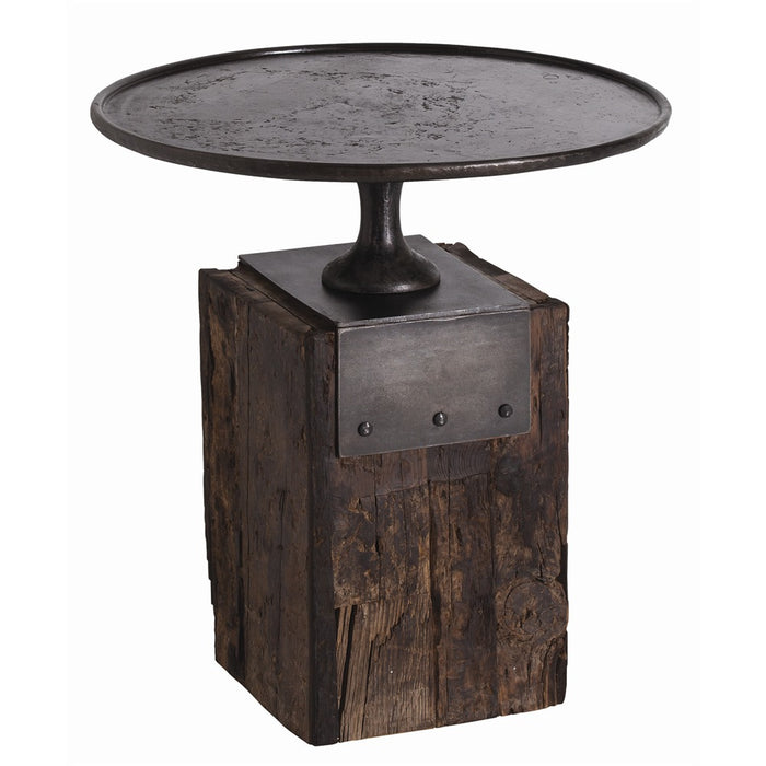 Arteriors DD2028 Side Table, Burnt Wax