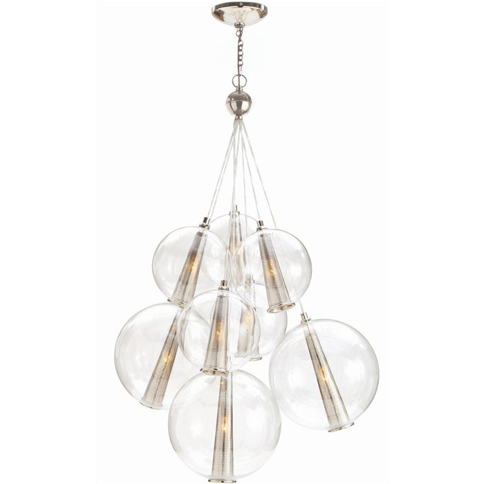 Arteriors DK89902 Eight Light Cluster, Clear