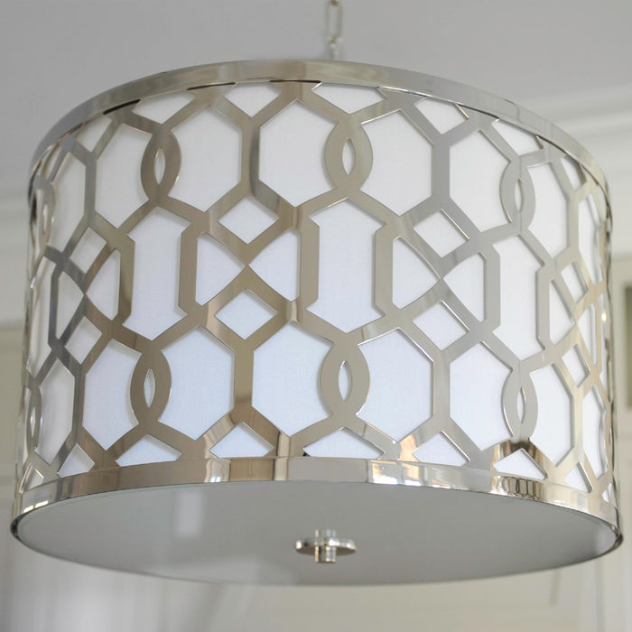 Crystorama 2266-PN Five Light Chandelier, Polished Nickel