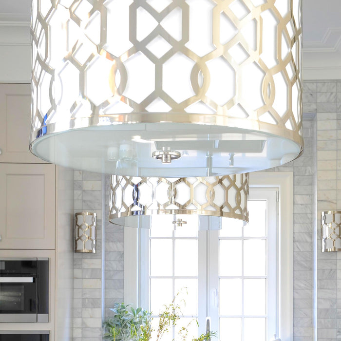 Crystorama 2266-PN Five Light Chandelier, Polished Nickel