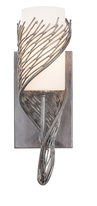 Varaluz 240K01SL One Light Wall Sconce, Steel