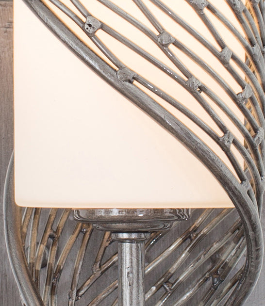 Varaluz 240K01SL One Light Wall Sconce, Steel