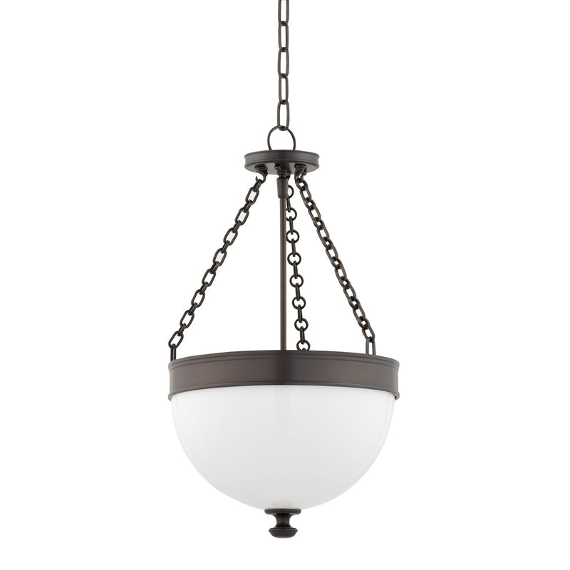 Hudson Valley 324-HB Three Light Pendant, Historic Bronze