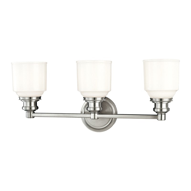 Hudson Valley 3403-PN Three Light Bath Bracket, Polished Nickel