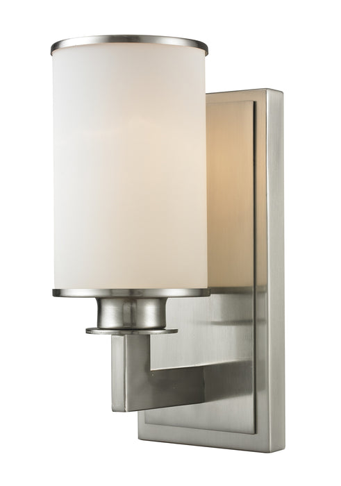 Z-Lite 412-1S One Light Wall Sconce, Brushed Nickel