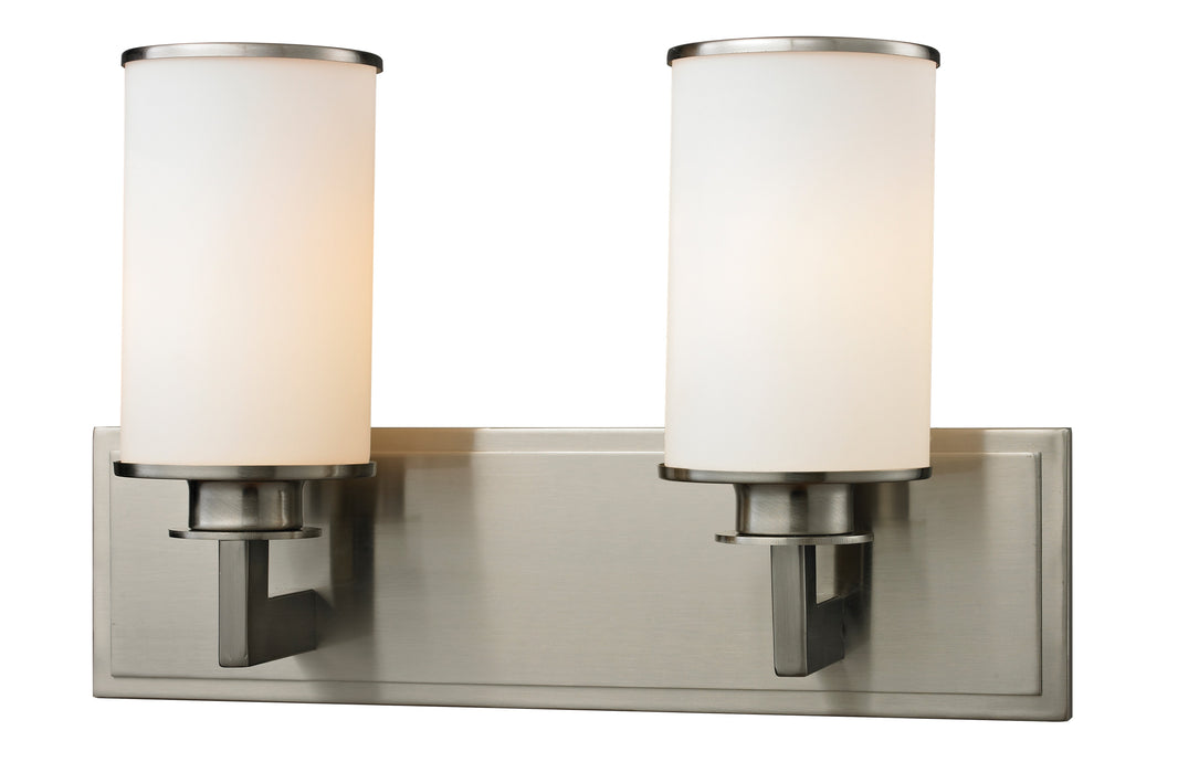 Z-Lite 412-2V Two Light Vanity, Brushed Nickel