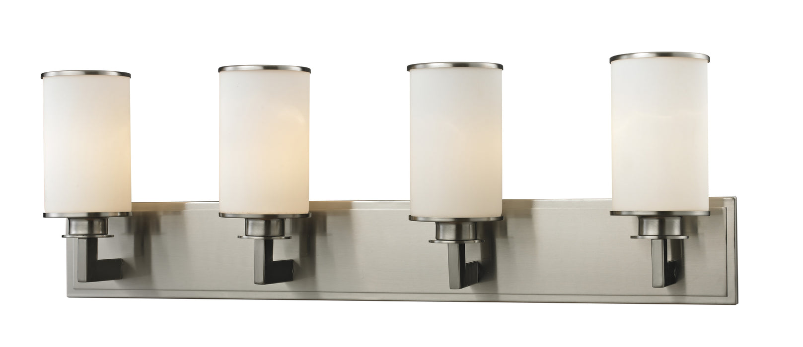 Z-Lite 412-4V Four Light Vanity, Brushed Nickel
