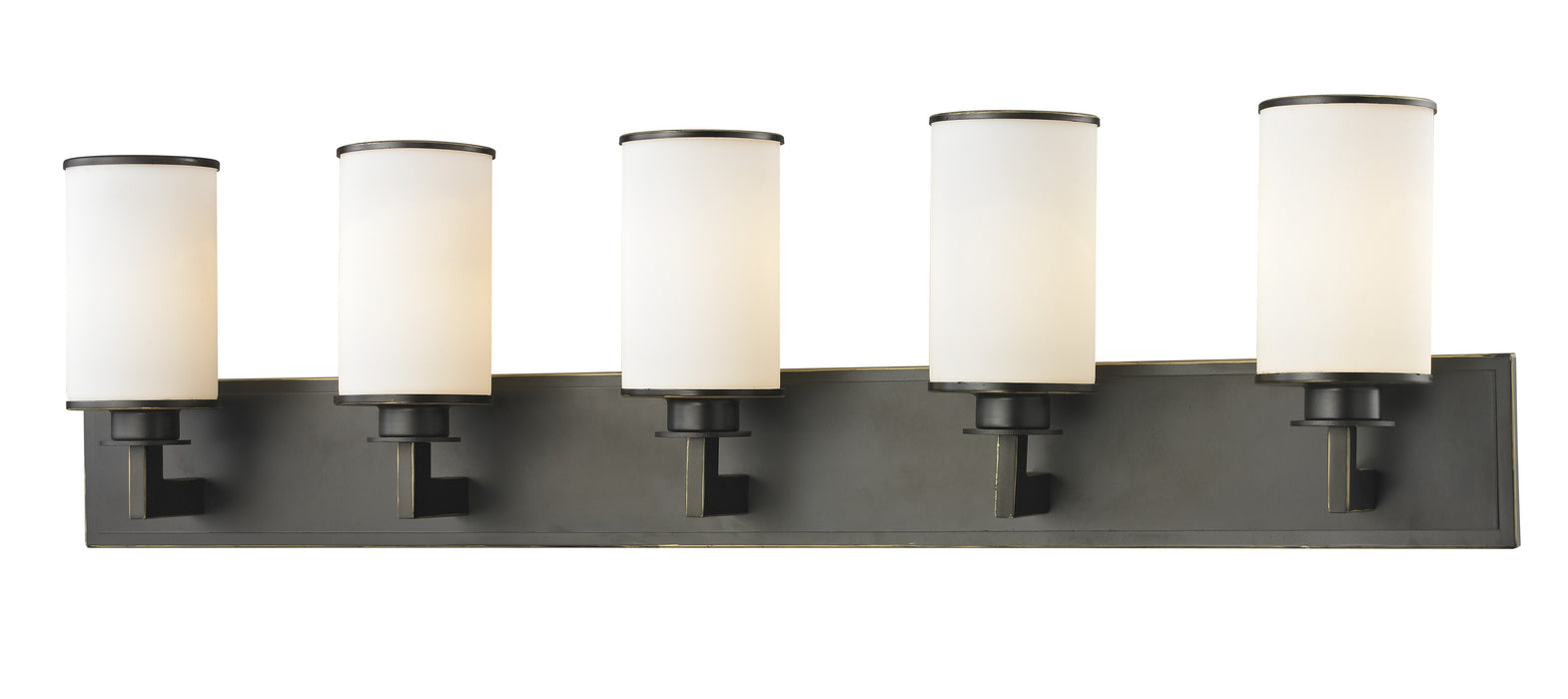 Z-Lite 413-5V Five Light Vanity, Olde Bronze